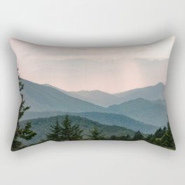 Smoky Mountain Pastel Sunset Rechteckiges Kissen | Smokies, Mountain, Graphic Design, Nature, Landscape, Color, Painting, Nationalpark, Curated, Digital 