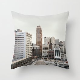 Detroit City Throw Pillow