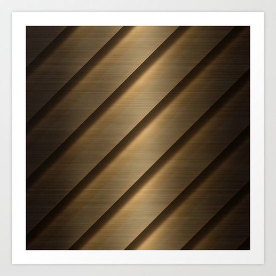 Copper Brass Metal Pipe Art Print