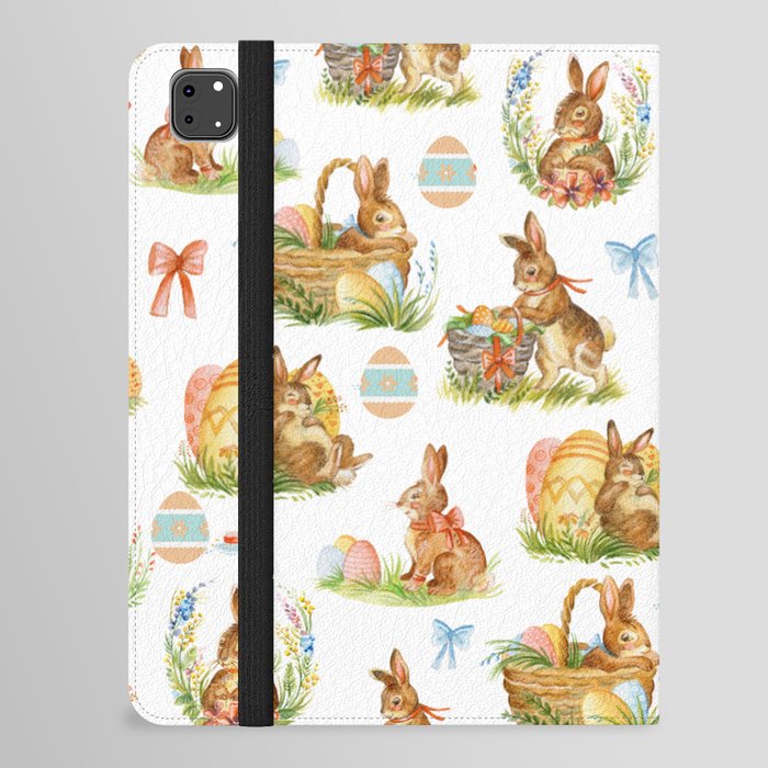 Easter Eggs Rabbit  iPad Folio Case