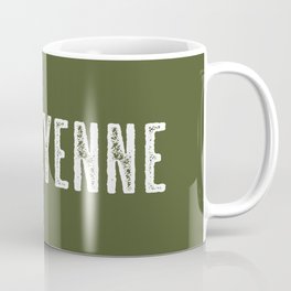 Deer: Cheyenne, Wyoming Coffee Mug | Camp, Hunt, Wildlife, Wy, Deer, Elk, Camping, Woods, Hunting, Graphicdesign 