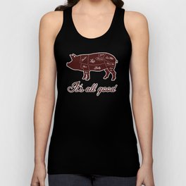 It's All Good Pig Pork Meat Map Tank Top