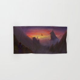 Fantasy Mountain landscape at Sunrise Hand & Bath Towel