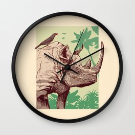 Jungle friends Wall Clock