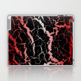 Cracked Space Lava - Red/White Laptop Skin