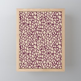 Terracotta pattern Framed Mini Art Print