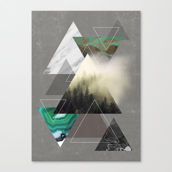 Triangles Symphony Canvas Print