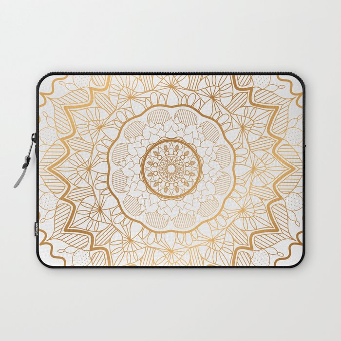 Luxury gold mandala Laptop Sleeve