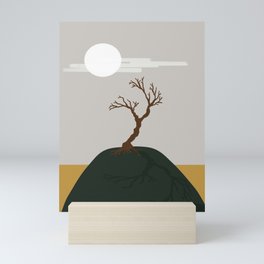 sunset hill Mini Art Print