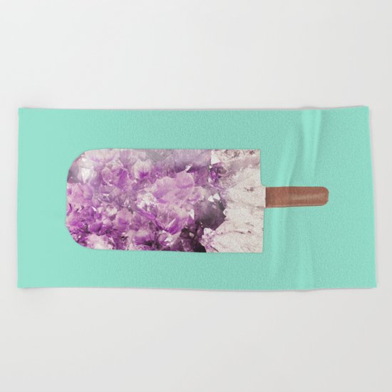 Amethyst Popsicle Beach Towel