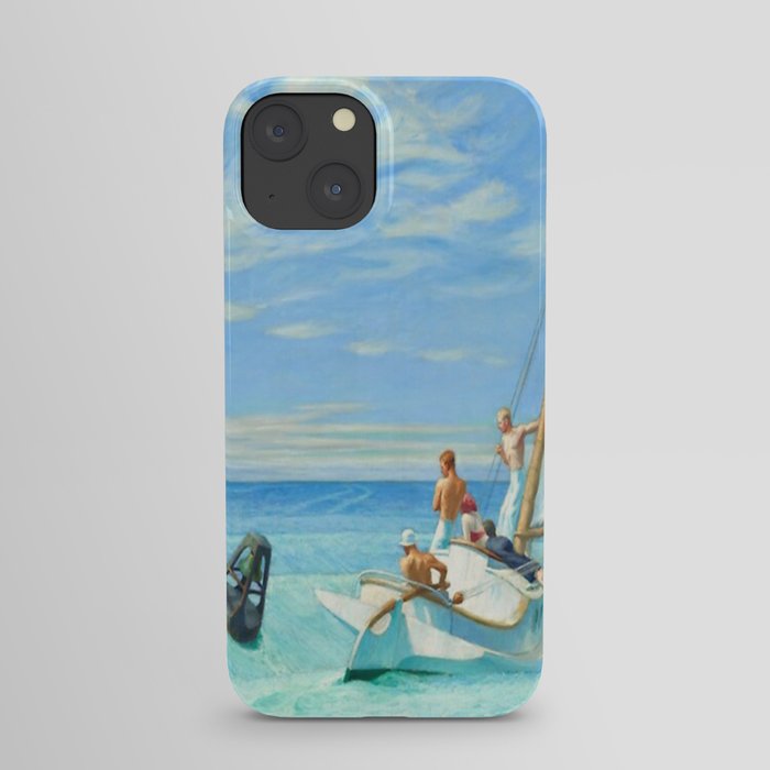 Edward Hopper Ground Swell 1939 Painting | Sailing Boats Sails iPhone Case