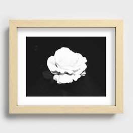 black and darkness Recessed Framed Print