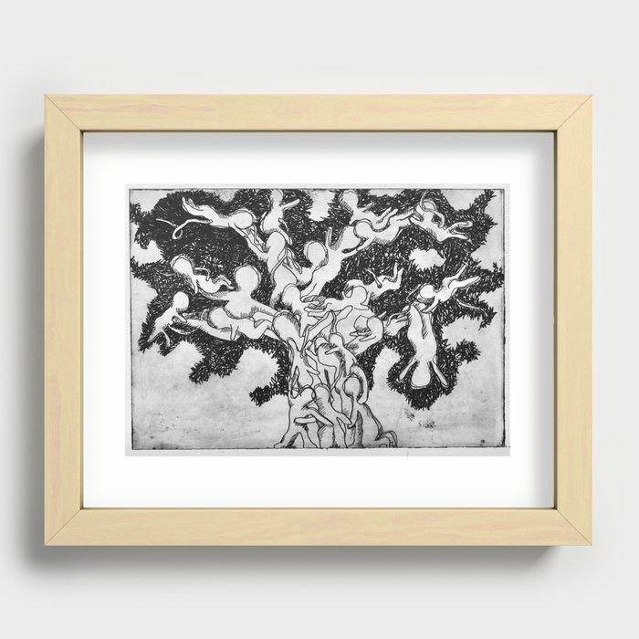 Family tree #1 Recessed Framed Print