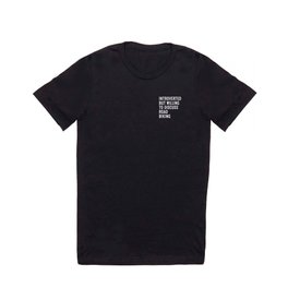 Introverted But Willing To Discuss Road Biking T Shirt