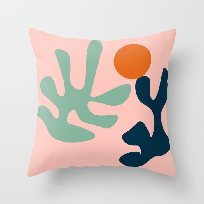 8 Abstract Shapes 211213 Minimal Art  Throw Pillow