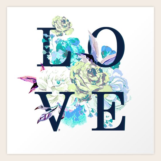 Love flowers Art Print