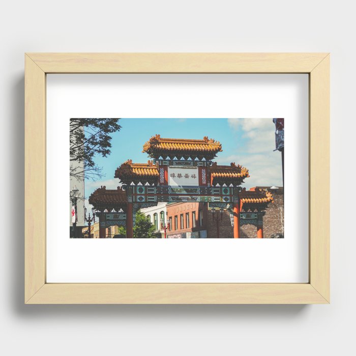 China Town Recessed Framed Print