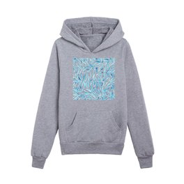 Foliage blue edition Kids Pullover Hoodies