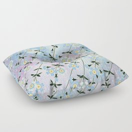 Cherry blossoms in the wind: Japanese spring Floor Pillow