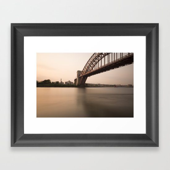 Hell Gate Bridge (NYC) at Sunset Framed Art Print