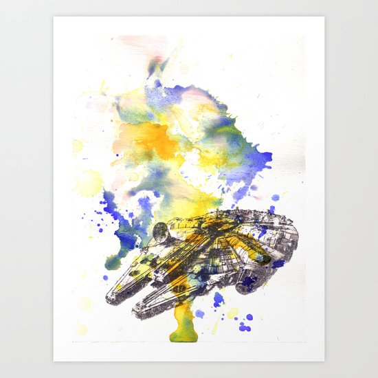 Star Wars Millenium Falcon Art Print