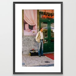 Man in the Streets Framed Art Print