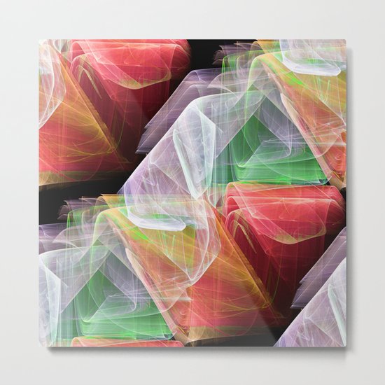 Transparent Layers Metal Print