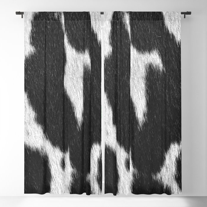 Primitive Scandinavian Animal Print (Cowhide) Blackout Curtain