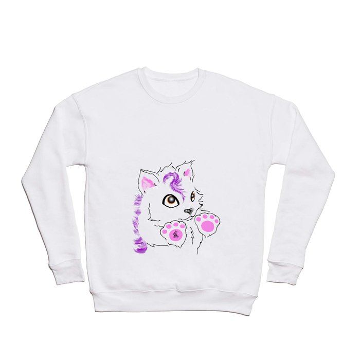 Snowfox - pink Crewneck Sweatshirt