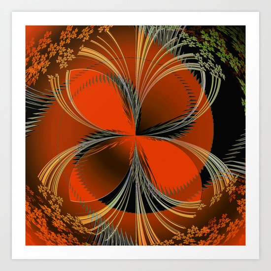 Vision In Orange Art Print