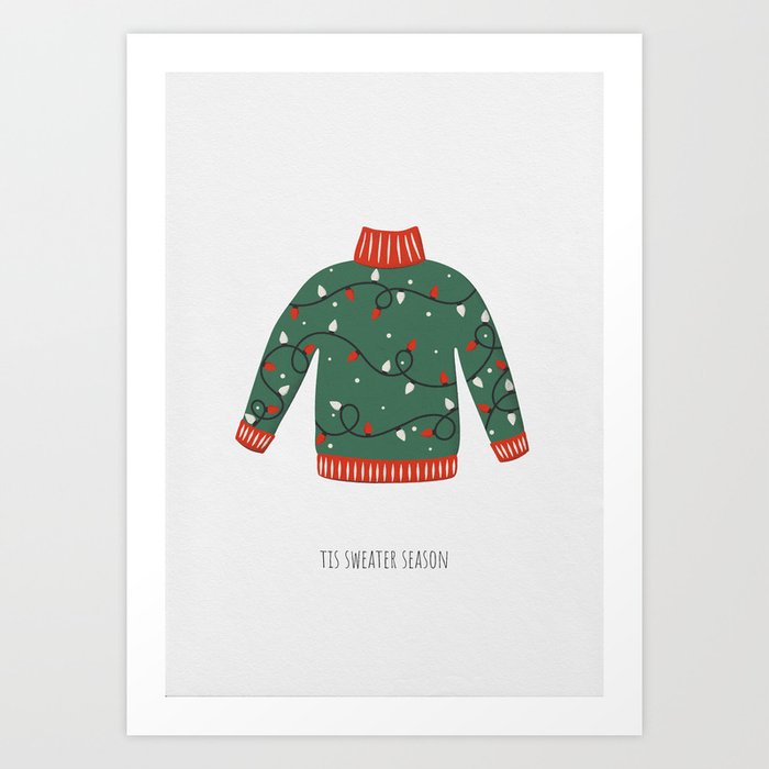 Christmas Sweater Art Print