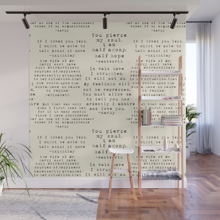 Passion of Jane Austen - Cream Wall Murals