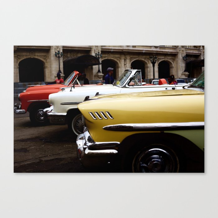 cubas old cars Canvas Print