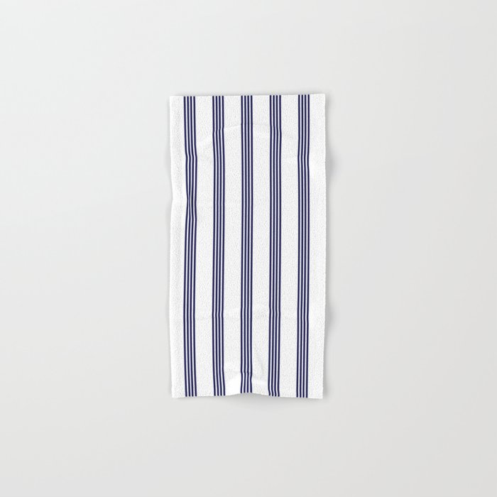 Blue- White- Stripe - Stripes - Marine - Maritime - Navy - Sea - Beach - Summer - Sailor Hand & Bath Towel