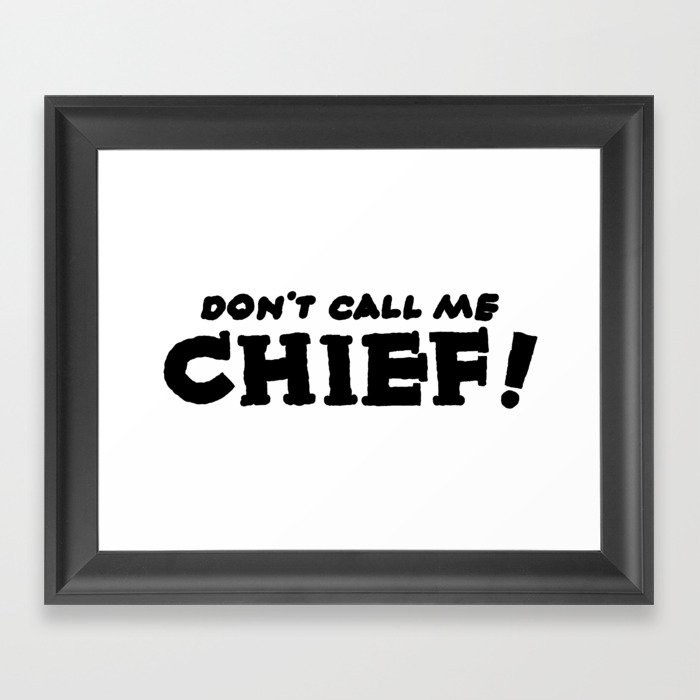 Chief Framed Art Print