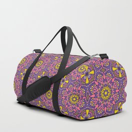 Purple Pink Persian Mosaic Duffle Bag