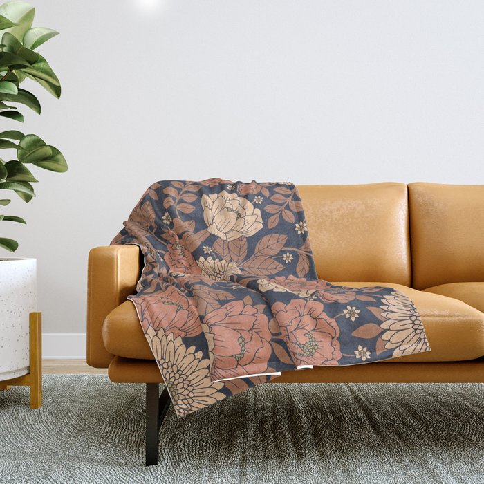 Dusty rose shop throw blanket