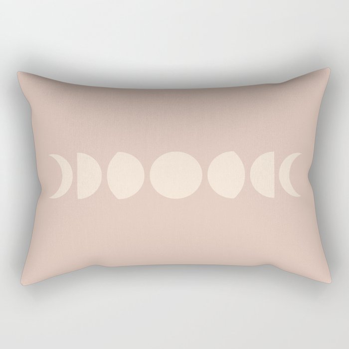Minimal Moon Phases IV Rectangular Pillow