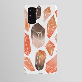 Orange Crystals - Handmade stamps Android Case
