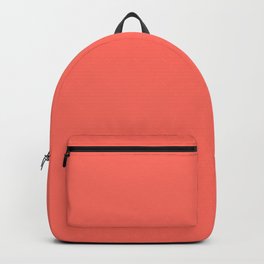 Living Coral Pantone Color of the year 2019 Backpack