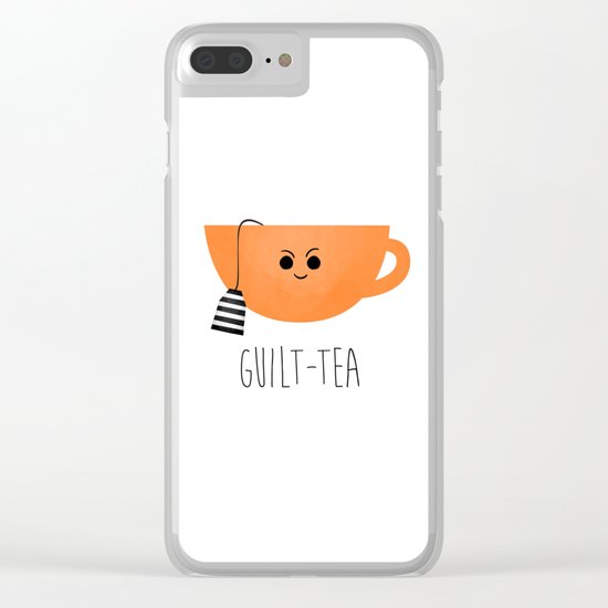 Guilt-tea Clear iPhone Case
