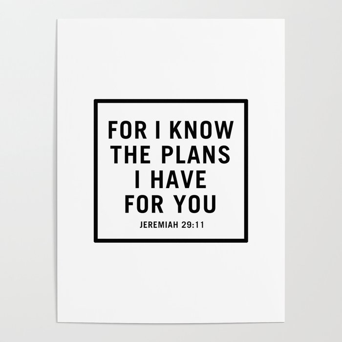 For I Know the Plans I Have for You Poster