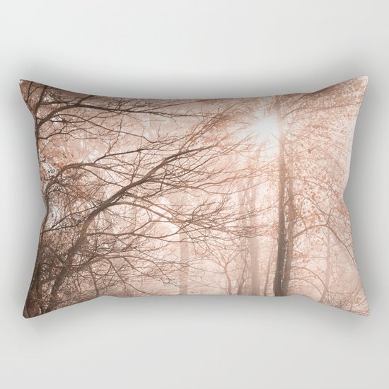 Misty Sun Kissed Trail Rectangular Pillow