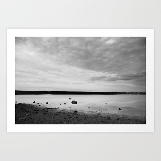 ISLAND STORIES IX BW Art Print
