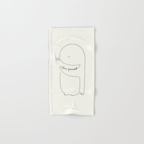 Love Yourself Penguin Hand & Bath Towel