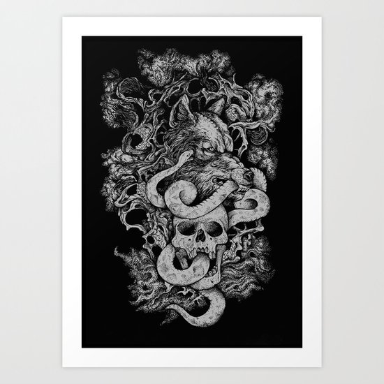 The End Of Light Art Print