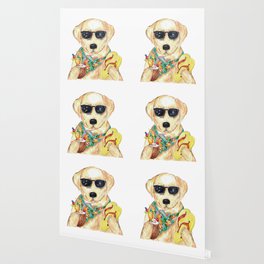 Golden Retriever Dog Sunglasses Wallpaper