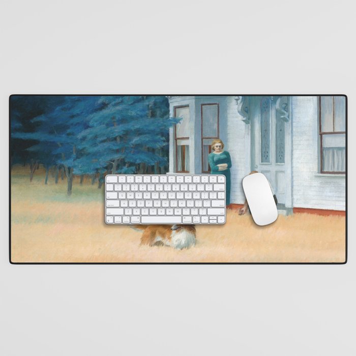 Edward Hopper - Cape Cod Evening Desk Mat