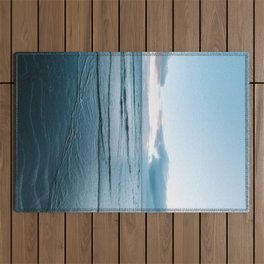 Flowing Tide on a warm morning Sunrise – Landscape Photography Outdoor Rug