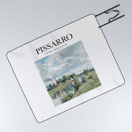 Pissarro - The River Oise near Pontoise Picnic Blanket